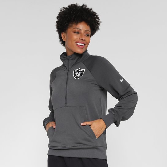 Blusa Manga Longa NFL Las Vegas Raiders Nike Dri Fit Feminina