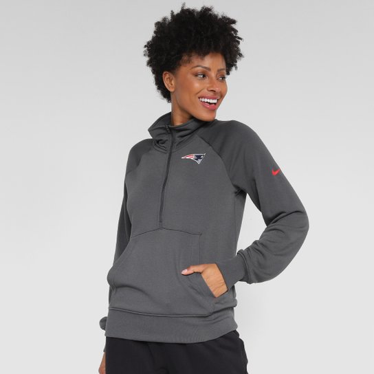 Blusa Manga Longa NFL New England Patriots Nike Dri Fit Feminina