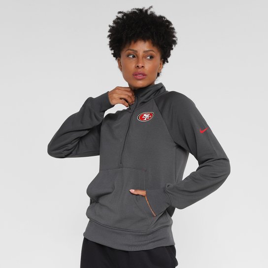 Blusa Manga Longa NFL San Francisco 49ers Nike Dri Fit Feminina
