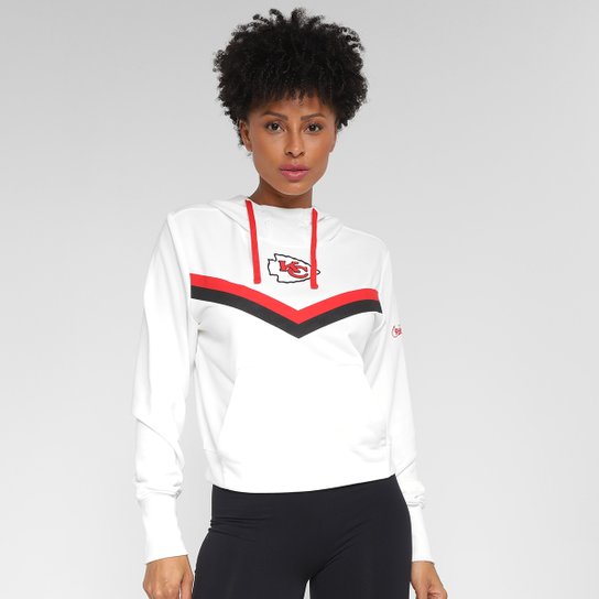 Blusa Moletom NFL Kansas City Chiefs Historic Nike Dri-Fit Com Capuz Feminina