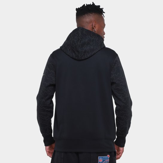 Blusa Moletom Nike NFL Las Vegas Raiders Therma Masculina