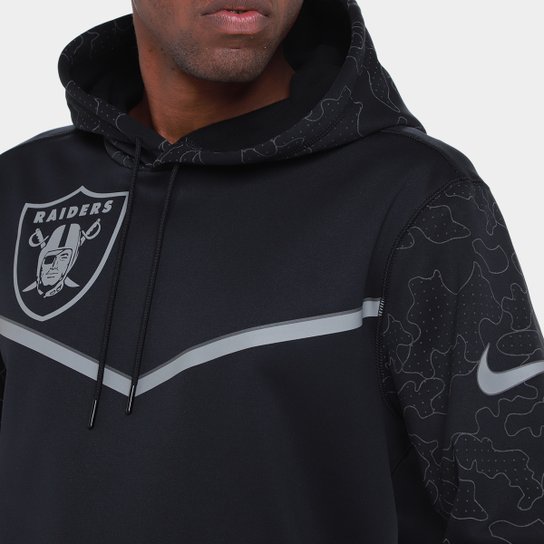 Blusa Moletom Nike NFL Las Vegas Raiders Therma Masculina