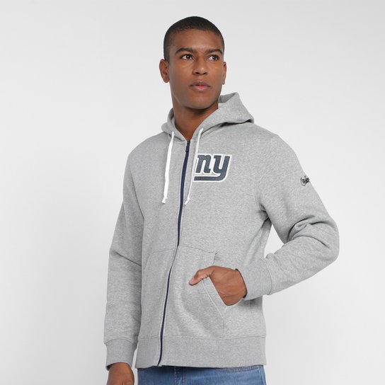 Blusa Moletom Nike NFL New York Giants Fz Historic Lifestyle com Capuz Masculino