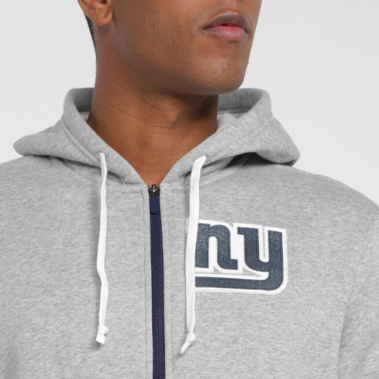 Blusa Moletom Nike NFL New York Giants Fz Historic Lifestyle com Capuz Masculino