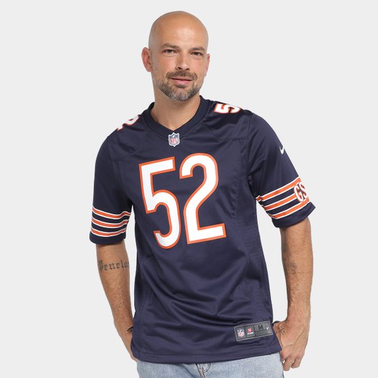 Camisa NFL Chicago Bears Mack N° 52 Nike Jersey Player Masculina
