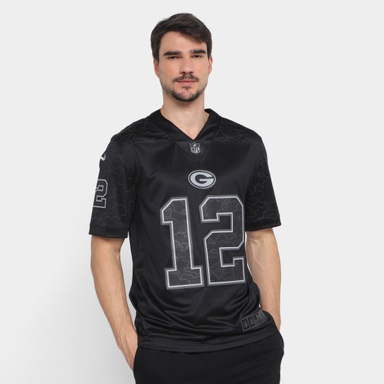 Camisa NFL Green Bay Packers Aaron Rodgers n°12 Nike Reflective Limited Jersey Masculina