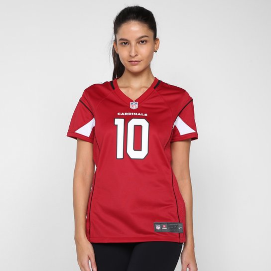 Camisa NFL Nike Arizona Cardinals Hopkins nº 10 Game Team Colour Jersey Feminina