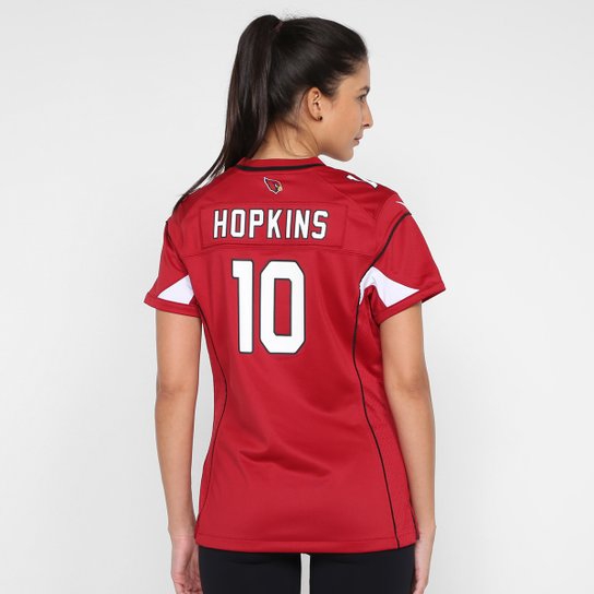 Camisa NFL Nike Arizona Cardinals Hopkins nº 10 Game Team Colour Jersey Feminina