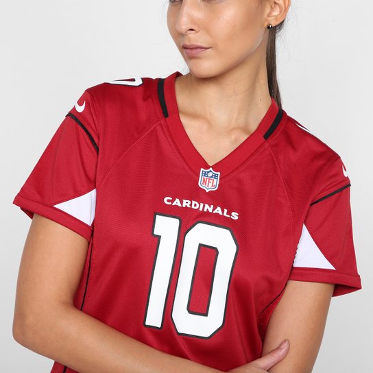 Camisa NFL Nike Arizona Cardinals Hopkins nº 10 Game Team Colour Jersey Feminina
