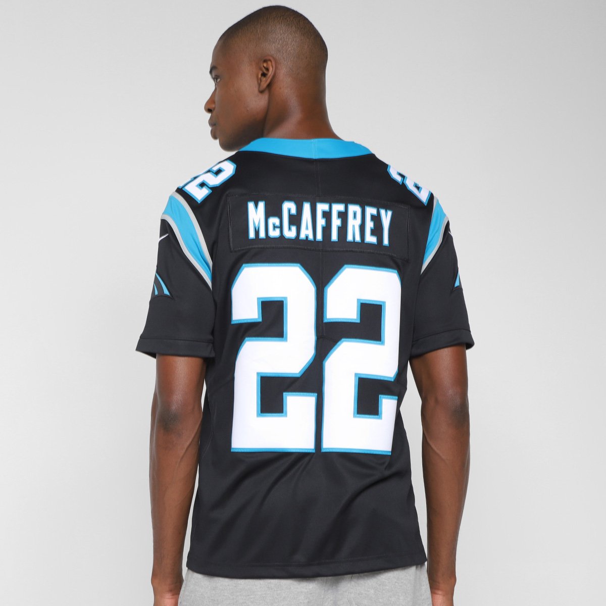 Camisa NFL Nike Carolina Panthers Mccaffrey 22 Limited Team Colour