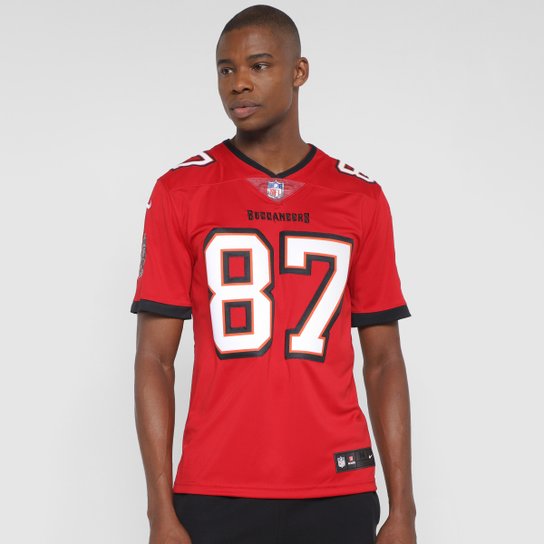 Camisa NFL Tampa Bay Buccaneers Gronkowski n° 87 Jersey Nike Masculina