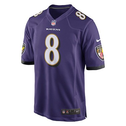 Camisa Nike Baltimore Ravens Lamar Jackson n°8 Game