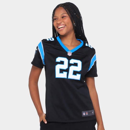 Camisa Nike Carolina Panthers Mccaffrey 22 Game Team Colour Jersey - Player Feminina