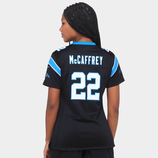 Camisa Nike Carolina Panthers Mccaffrey 22 Game Team Colour Jersey - Player Feminina