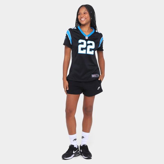 Camisa Nike Carolina Panthers Mccaffrey 22 Game Team Colour Jersey - Player Feminina