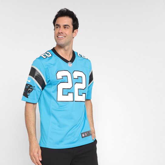 Camisa Nike Carolina Panthers Mccaffrey n° 22 Game Alternate Jersey Player Masculina