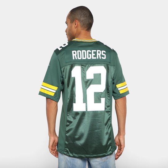Camisa Nike Green Bay Packers Rodgers 12 Limited Team Colour Home Jersey - Player Masculina