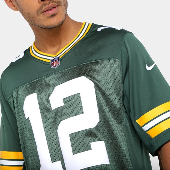 Camisa Nike Green Bay Packers Rodgers 12 Limited Team Colour Home Jersey - Player Masculina