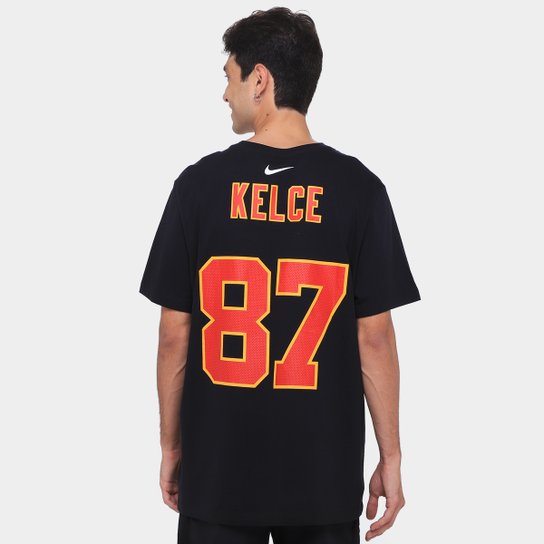 Camisa Nike Kansas City Chiefs Travis Kelce 87 Name & Number Masculina