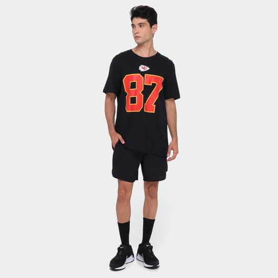 Camisa Nike Kansas City Chiefs Travis Kelce 87 Name & Number Masculina
