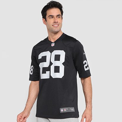 Camisa Nike Las Vegas Raiders Jacobs 28 Game Team Colour Jersey