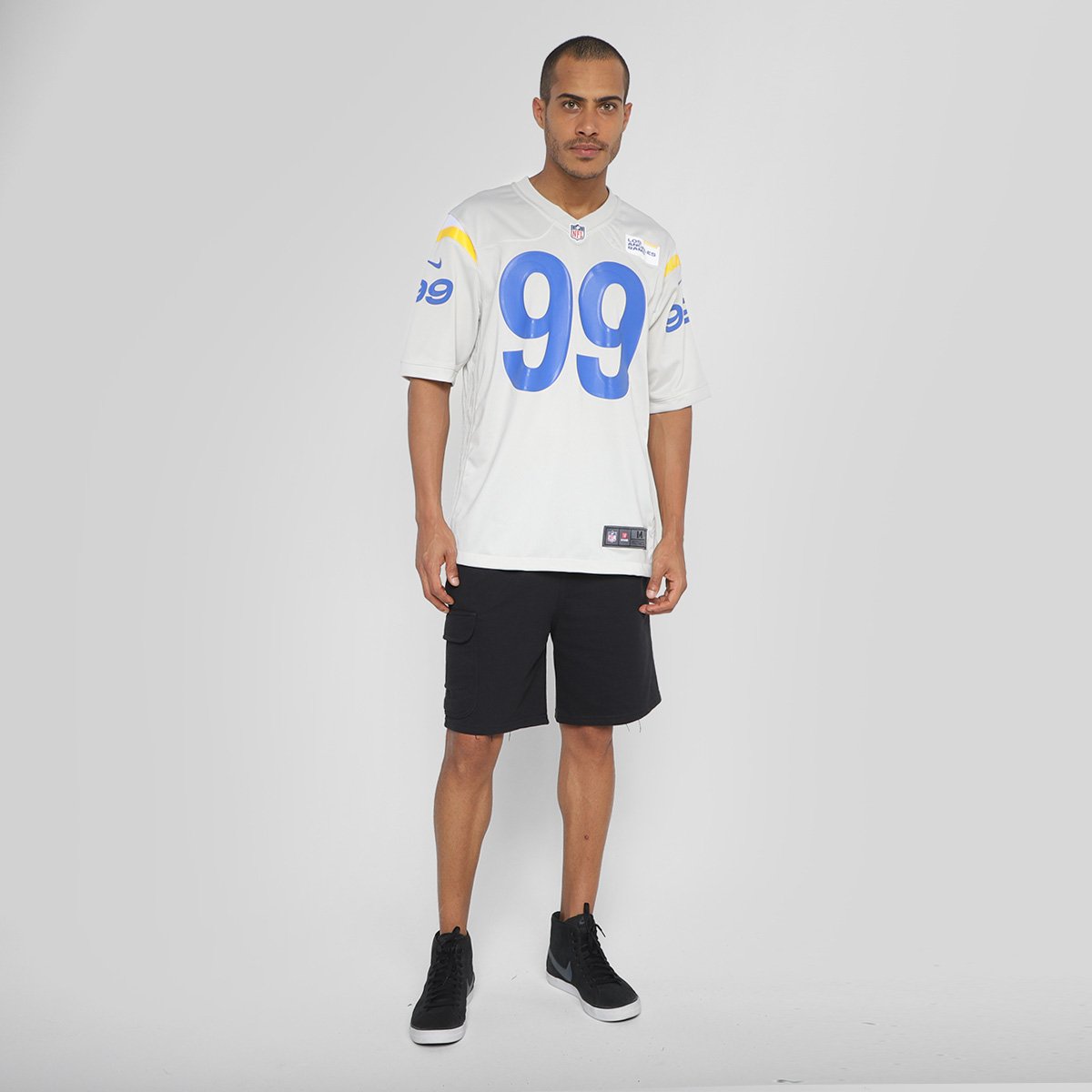 Camisa Nike Los Angeles Rams Donald 99 Game Road Jersey