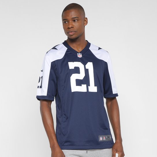 Camisa Nike NFL Dallas Cowboys E Elliott n° 21 Game Alternate Jersey Masculina