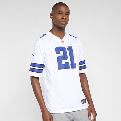 Dallas Cowboys nike ユニフォーム Camisa Nike NFL Dallas Cowboys E Elliott n° 21 Game Road