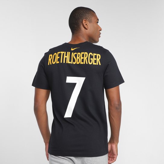Camisa Nike Pittsburgh Steelers Ben Roethlisberger 7 Name & Number Masculina