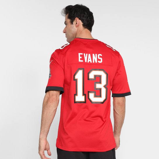 Camisa Nike Tampa Bay Buccaneers Evans n° 13 Game Team Colour Jersey Player Masculina