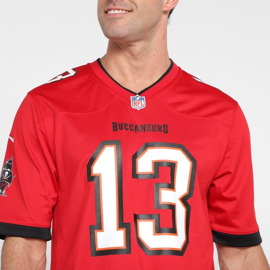 Camisa Nike Tampa Bay Buccaneers Evans n° 13 Game Team Colour Jersey Player Masculina