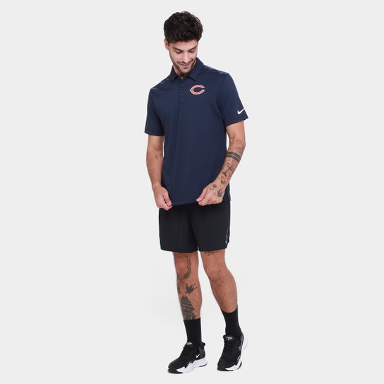 Camisa Polo NFL Chicago Bears Nike Drop 2 Team Logo Franchise Masculina