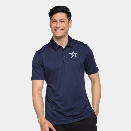 Camisa Polo NFL Dallas Cowboys Nike Drop 2 Team Logo Franchise Masculina