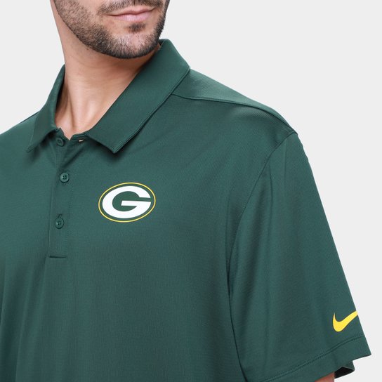 Camisa Polo Nike Green Bay Packers Drop 2 Team Logo Franchise Masculina