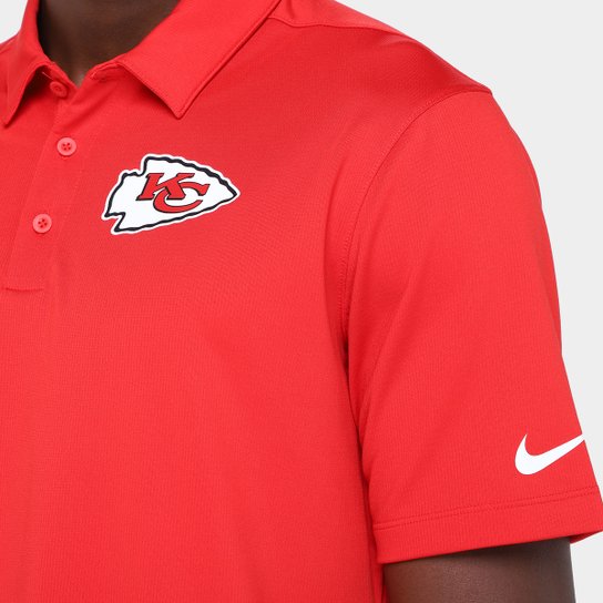 Camisa Polo Nike Kansas City Chiefs Drop 2 Team Logo Franchise Masculina
