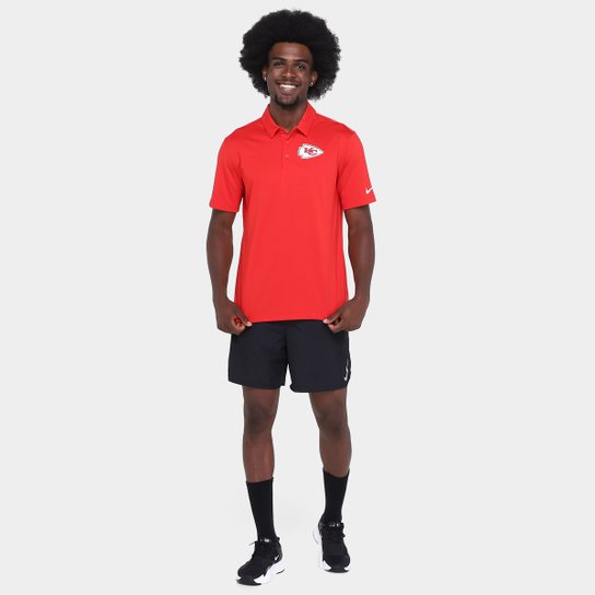 Camisa Polo Nike Kansas City Chiefs Drop 2 Team Logo Franchise Masculina