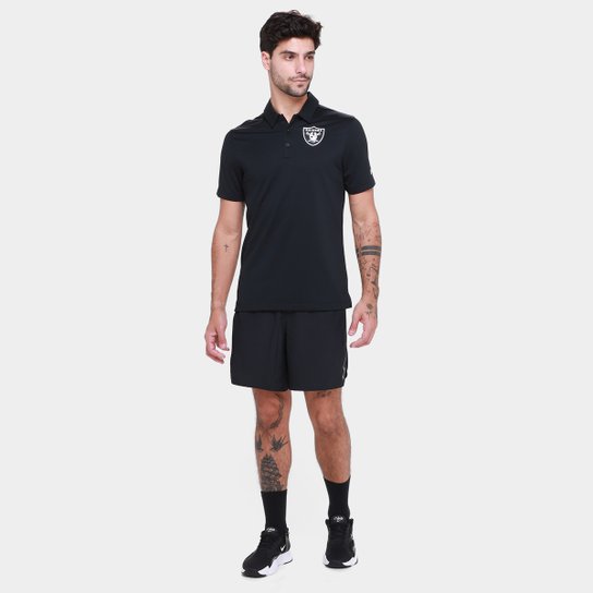 Camisa Polo Nike Las Vegas Raiders Drop 2 Team Logo Franchise Masculina