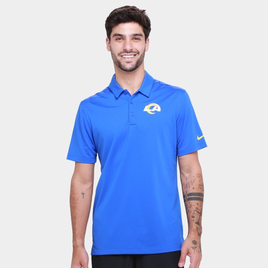 Camisa Polo Nike Los Angeles Rams Drop 2 Team Logo Franchise Masculina