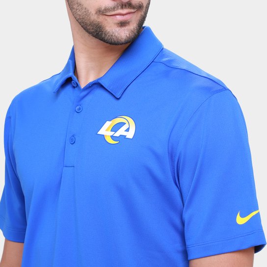 Camisa Polo Nike Los Angeles Rams Drop 2 Team Logo Franchise Masculina