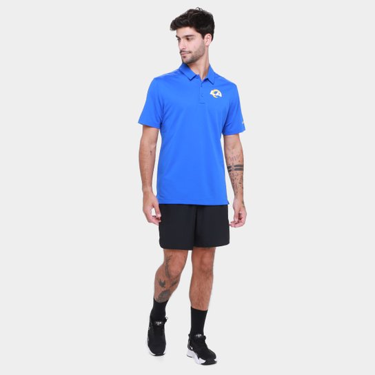 Camisa Polo Nike Los Angeles Rams Drop 2 Team Logo Franchise Masculina
