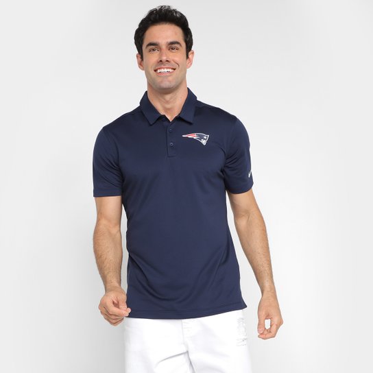 Camisa Polo Nike New England Patriots Drop 2 Team Logo Franchise Masculina