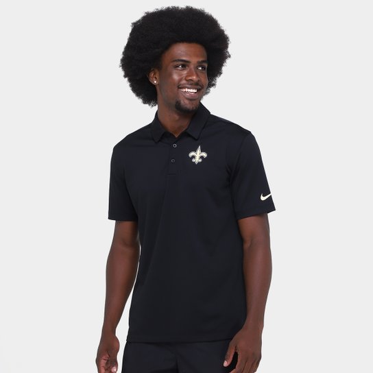 Camisa Polo Nike New Orleans Saints Drop 2 Team Logo Franchise Masculina