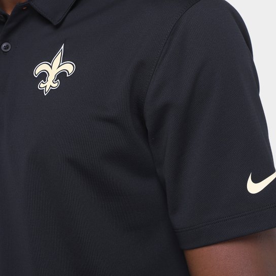 Camisa Polo Nike New Orleans Saints Drop 2 Team Logo Franchise Masculina