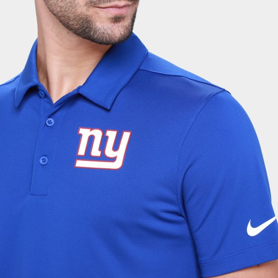 Camisa Polo Nike New York Giants Drop 2 Team Logo Franchise Masculina
