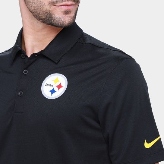 Camisa Polo Nike Pittsburgh Steelers Drop 2 Team Logo Franchise Masculina