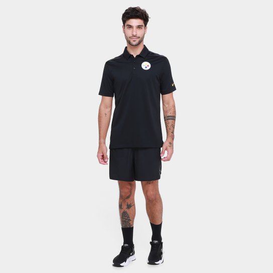 Camisa Polo Nike Pittsburgh Steelers Drop 2 Team Logo Franchise Masculina