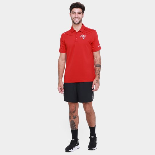 Camisa Polo Nike Tampa Bay Buccaneers Drop 2 Team Logo Franchise Masculina