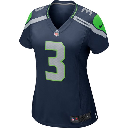 Camisa Seattle Seahawks Russell Wilson n° 3 Nike Game Feminina