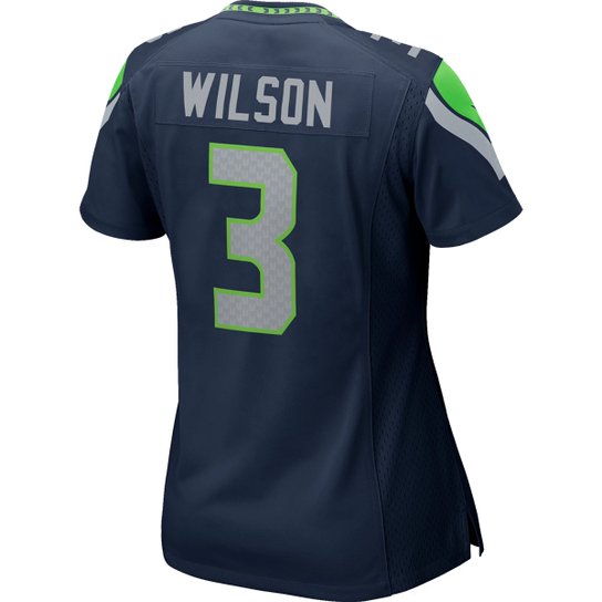 Camisa Seattle Seahawks Russell Wilson n° 3 Nike Game Feminina