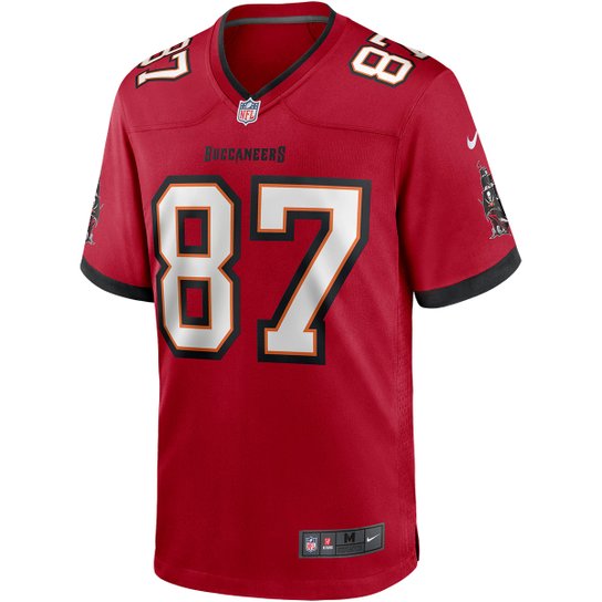 Camisa Tampa Bay Buccaneers Rob Gronkowski n° 87 Nike Game Masculina